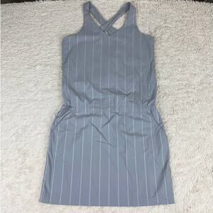 Marmot Gretchen Dress Sleet Gray White Stripe XS Active hiking outdoor